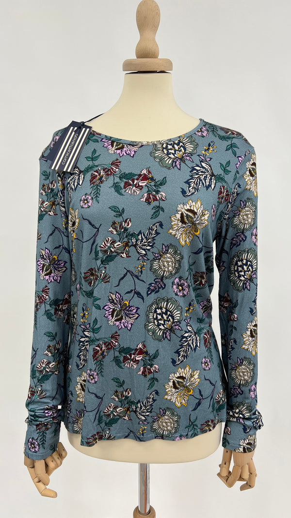 Maglia fantasia peonie