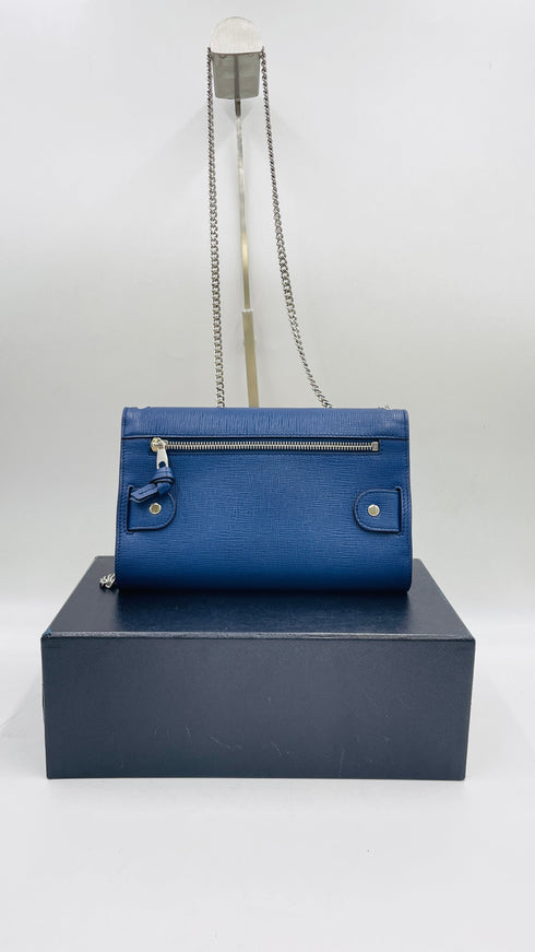 Borsa a tracolla blu