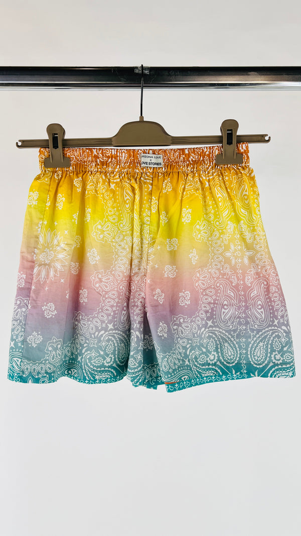 Shorts paisley ombré