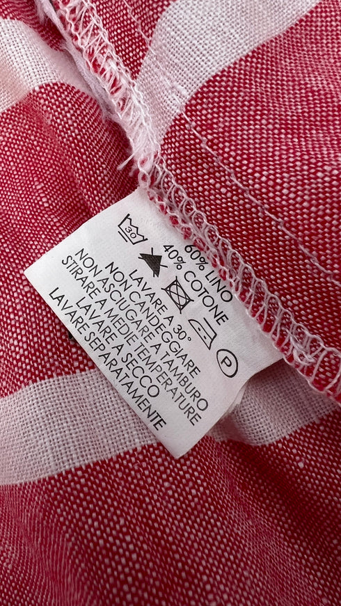 Camicia a righe lino-cotone