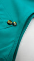 Blusa smanicata con dettagli dorati