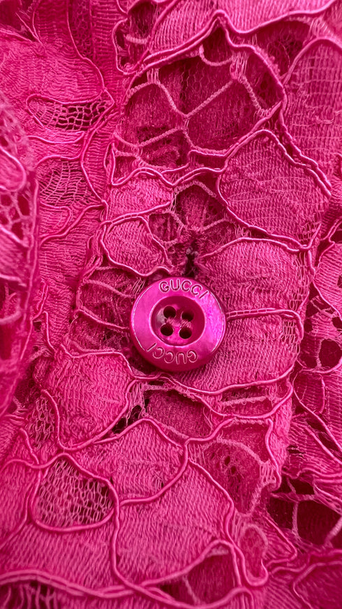 Mini abito polo in pizzo