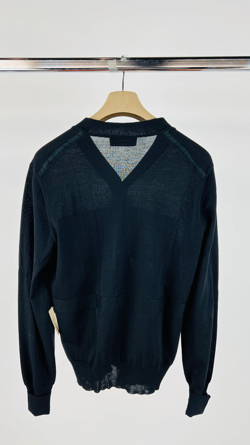 Cardigan cotone nero