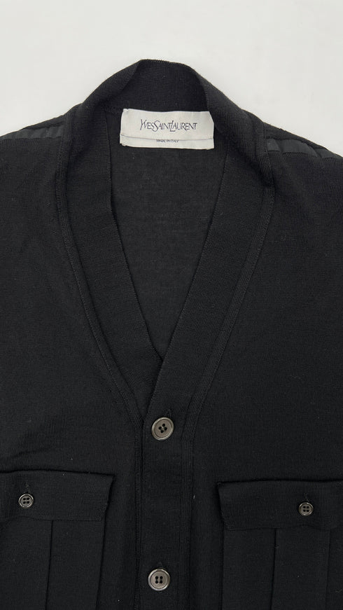 Cardigan cotone nero