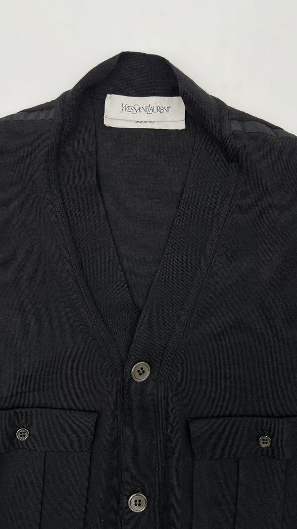 Cardigan cotone nero