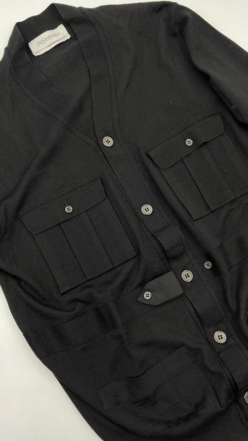 Cardigan cotone nero