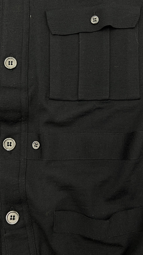 Cardigan cotone nero