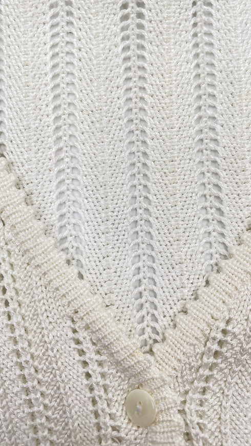 Cardigan fiori applicati