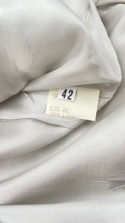 Giacca tessuto argentato