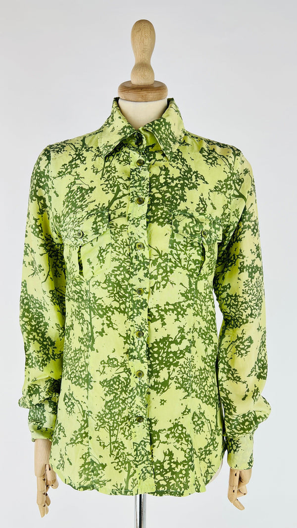 Camicia leggera fantasia alberi