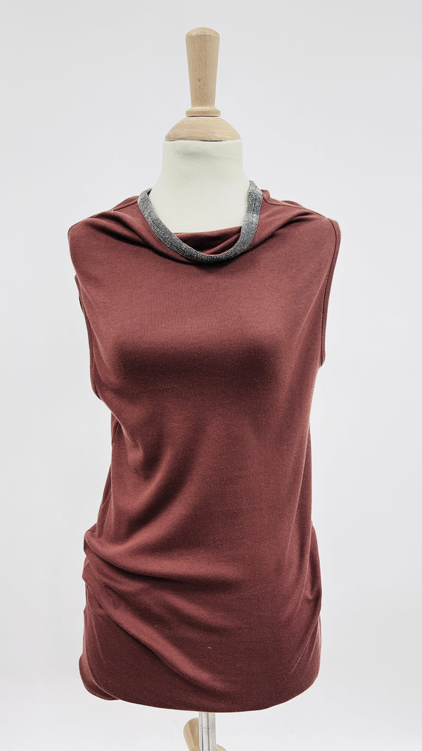 Canotta in costina stretch