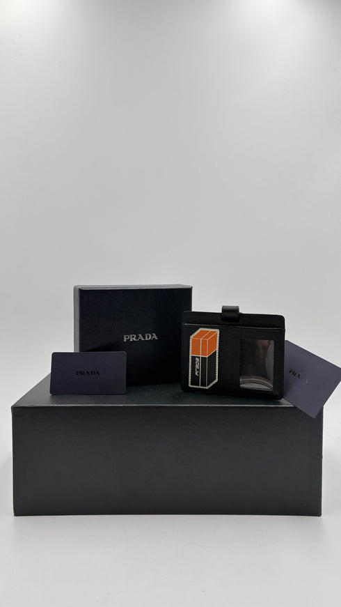 Portacarte in pelle saffiano