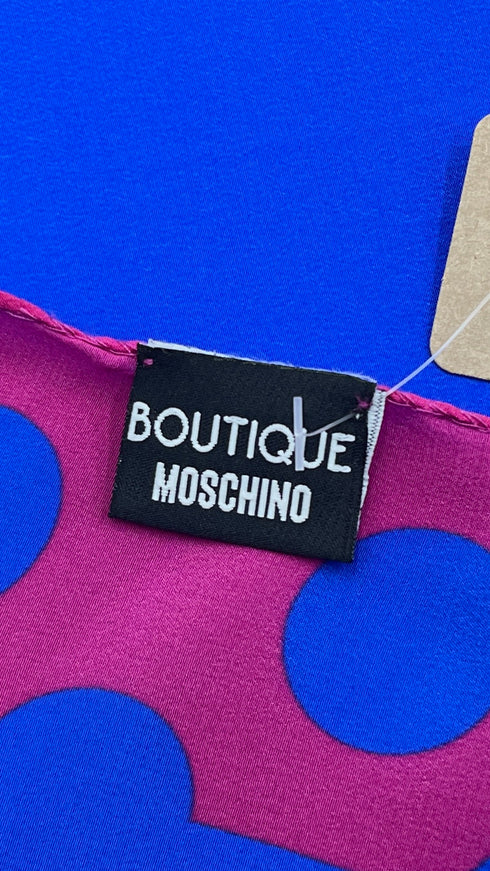 Foulard in seta a pois