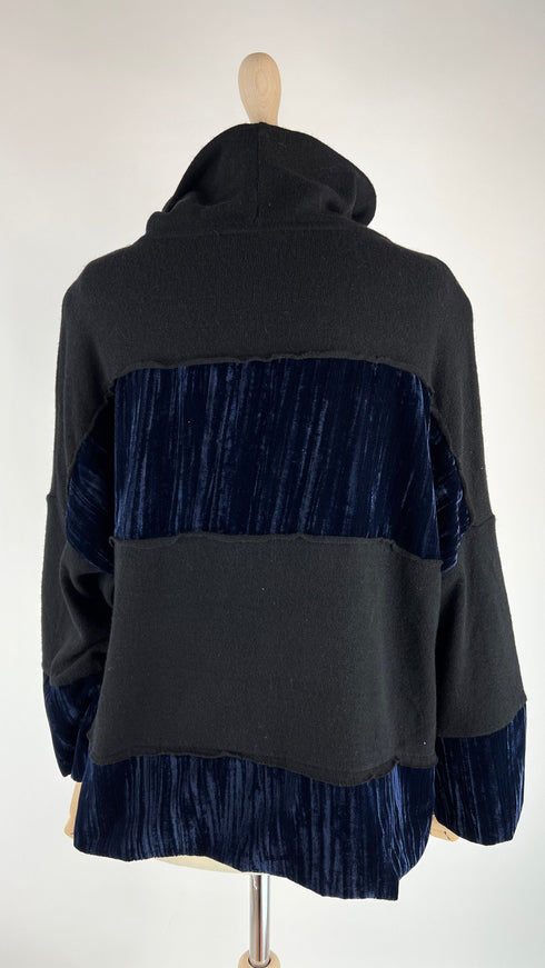 Maglia inserti in velluto