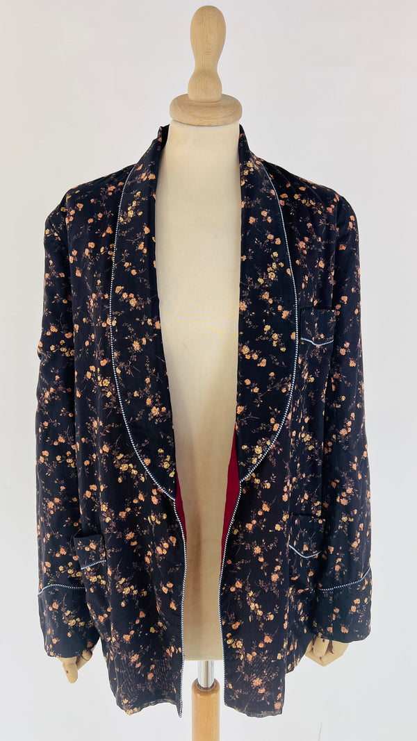 Blazer stampa rose