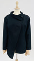 Blazer nero asimmetrico