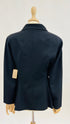 Blazer nero asimmetrico