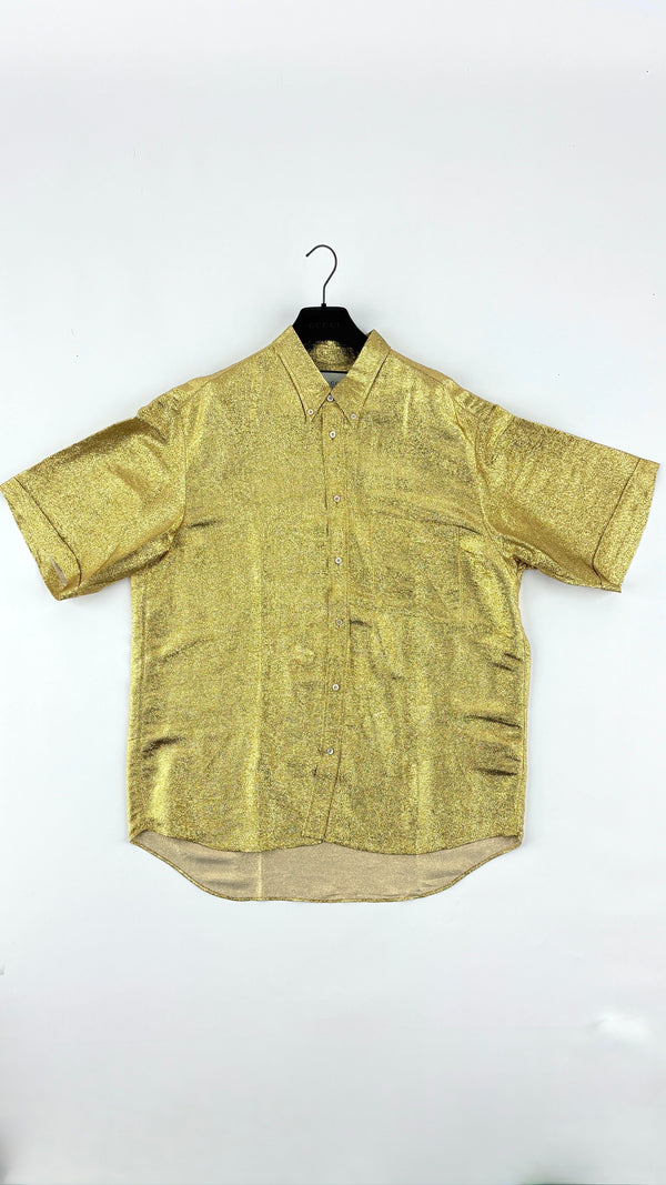 Camicia lamè dorata
