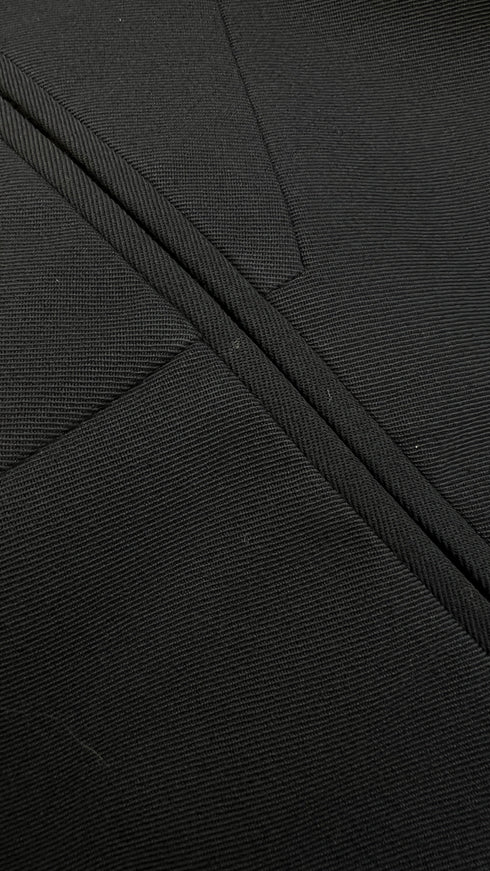 Blazer nero asimmetrico