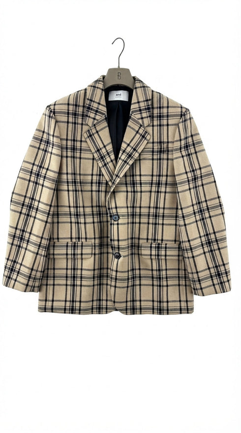 Blazer lungo check
