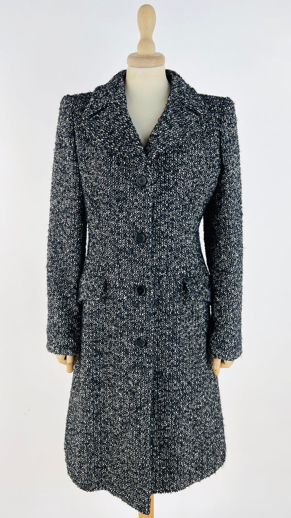 Cappotto sfiancato in tweed