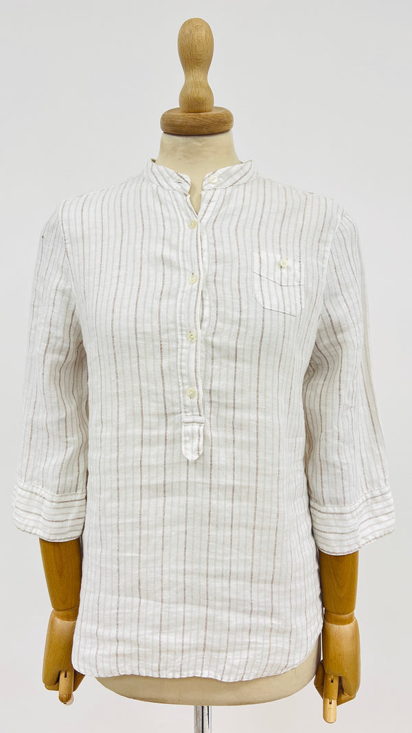 Camicia in lino a righe