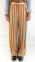 Pantaloni righe multicolor
