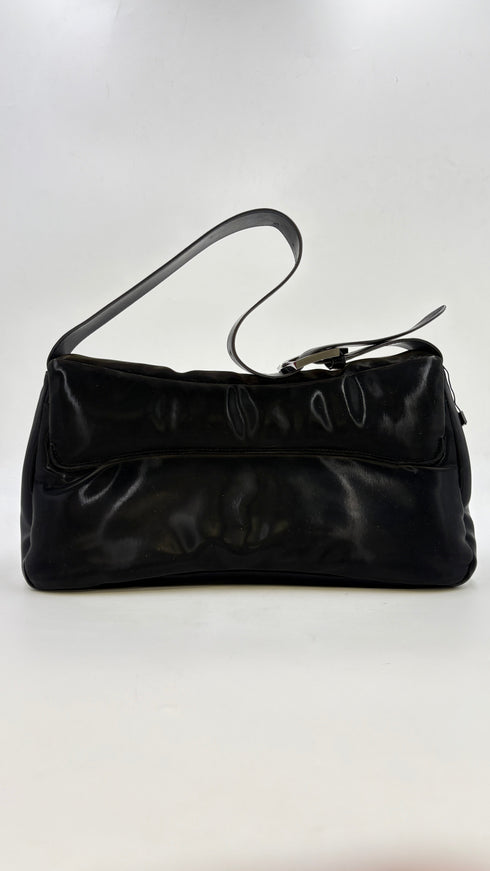 Borsa in tessuto lucido