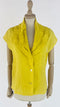 Camicia in lino gialla