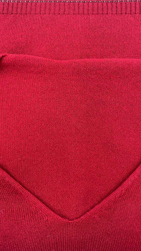 Maglia a V in cashmere