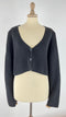 Cardigan nero cropped