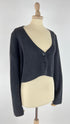 Cardigan nero cropped