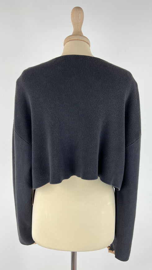 Cardigan nero cropped