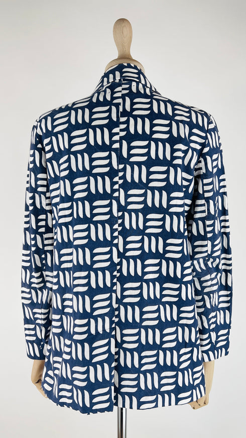 Blazer in cotone stampato