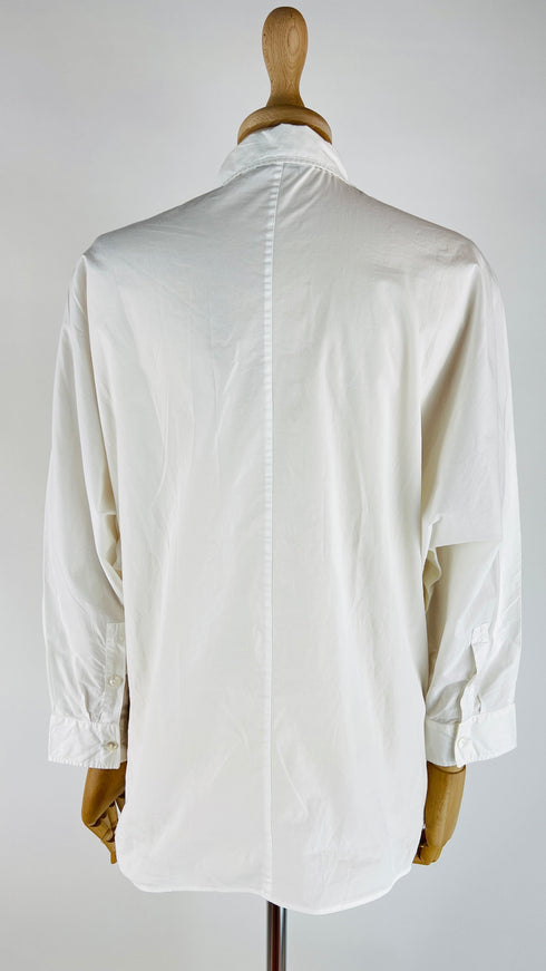 Camicia in popeline bianco