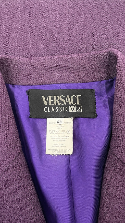 Blazer in crepe di lana vintage