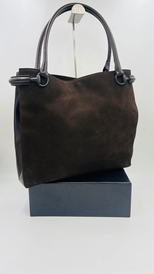 Borsa “Horsebit” marrone