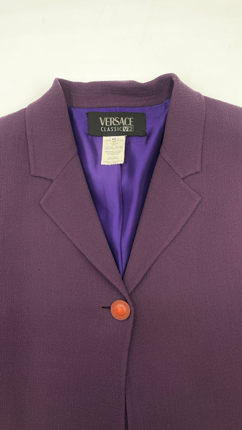 Blazer in crepe di lana vintage