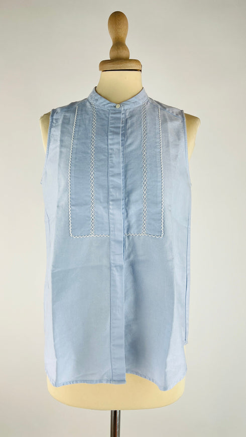 Camicia smanicata in cotone