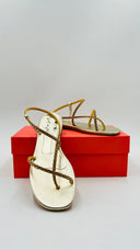 Sandali laminato oro WAIt and see