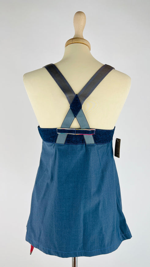 Top scollo salopette