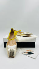 Ballerine “Mary Jane” argento/oro Prosperine