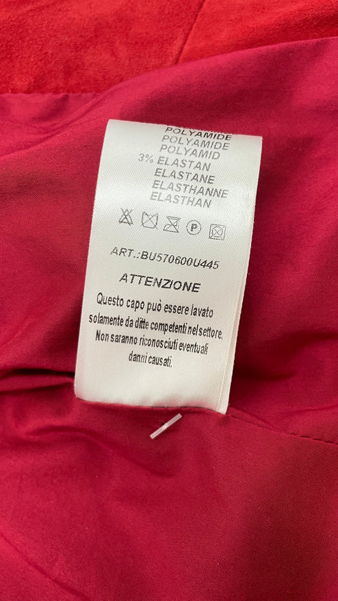 Blazer in suede rosso