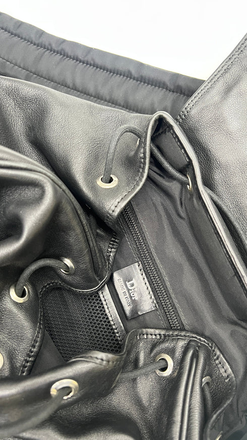 Zaino in pelle nera