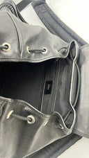 Zaino in pelle nera Dior Homme