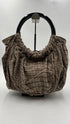 Borsa hobo in suede animalier