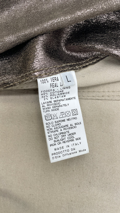 Blazer in pelle sfoderato