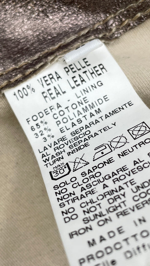 Blazer in pelle sfoderato