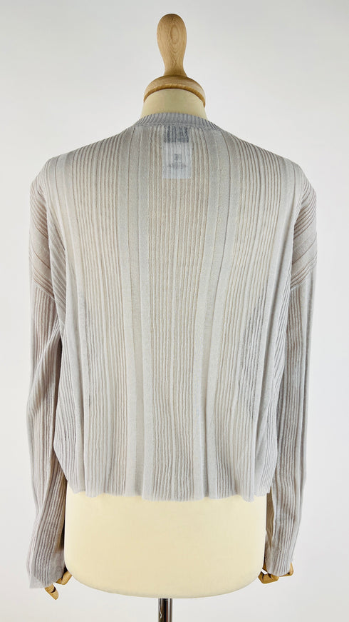 Maglia in costina girocollo