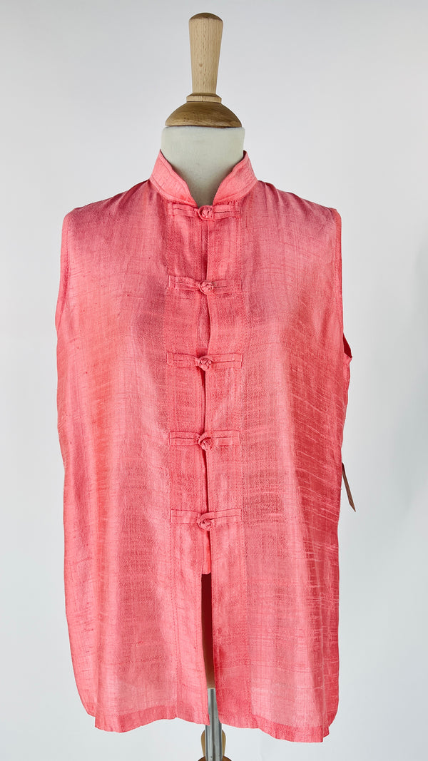 Camicia in shantung con alamari